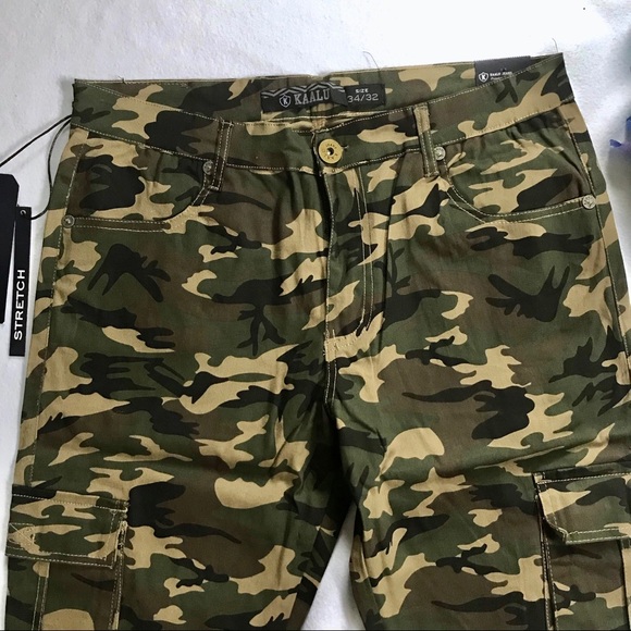 Kaalu Jeans NWT Camouflage Cargo Pants Men Waist 38 - Picture 3 of 11